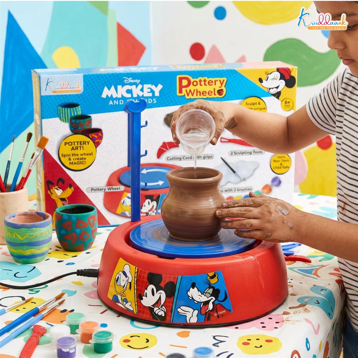 Kriiddaank Disney Mickey Mouse Pottery Wheel Modeling Set