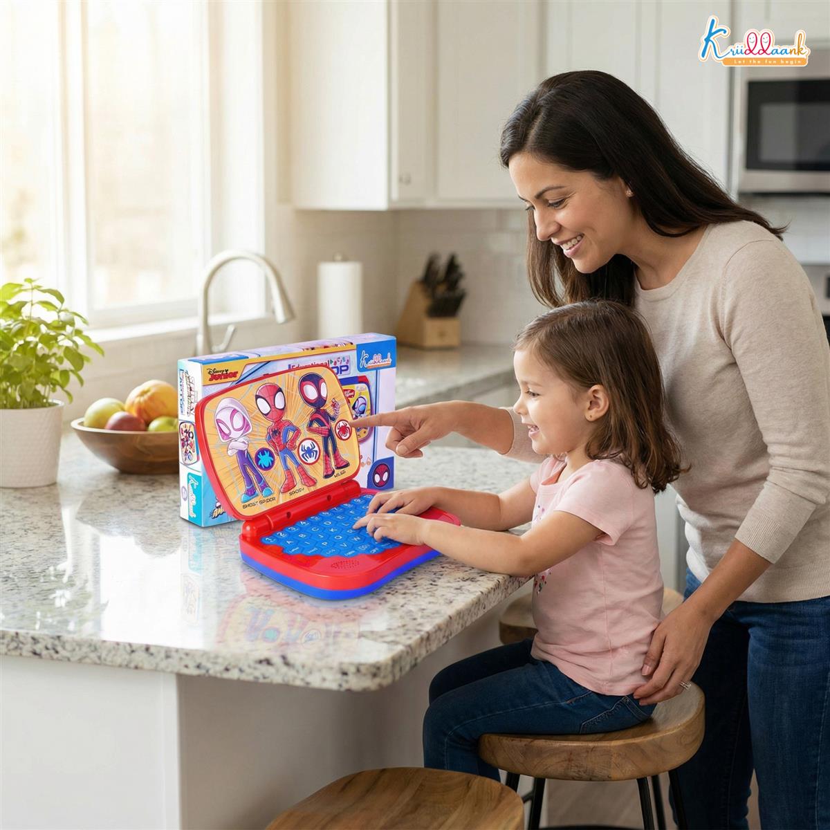 Kriiddaank Spiderman Educational Laptop for Kids