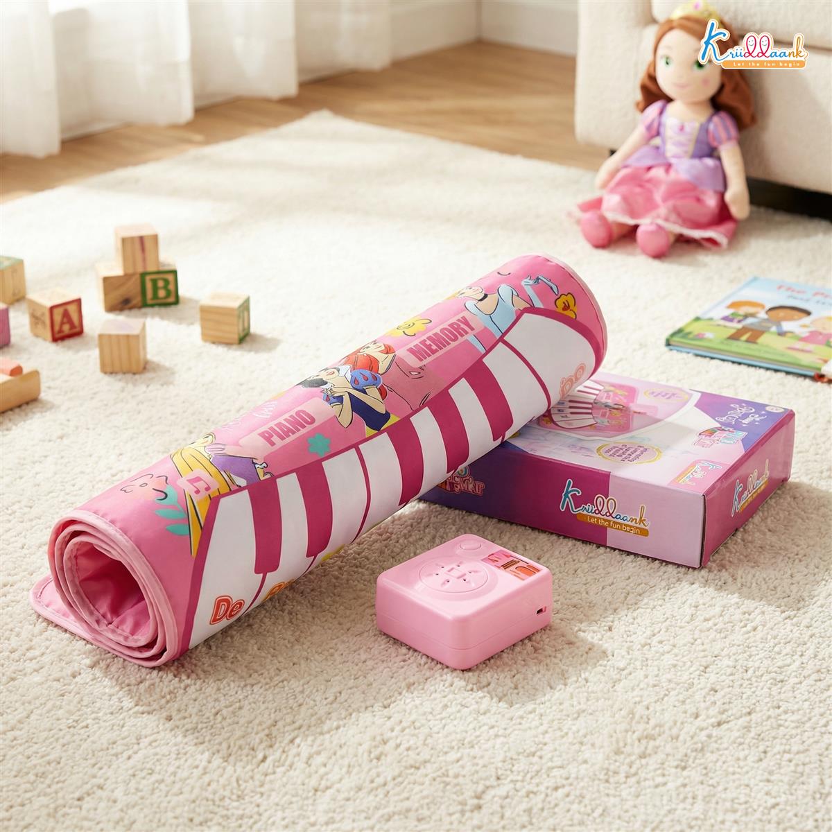 Kriiddaank Disney Princess Portable Piano Music Mat for Kids