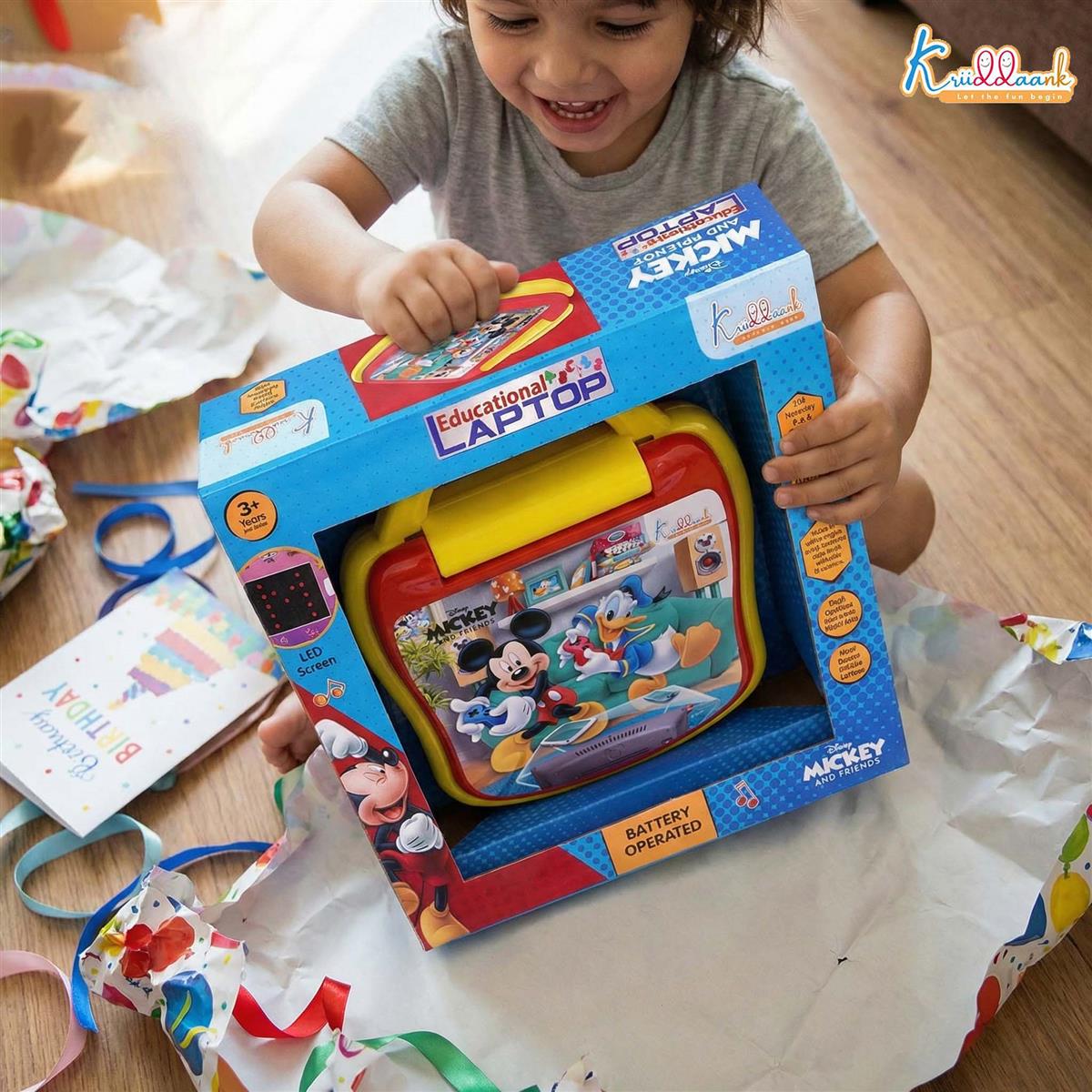 Kriiddaank LTS Mickey Mouse Theme Educational Laptop for Kids