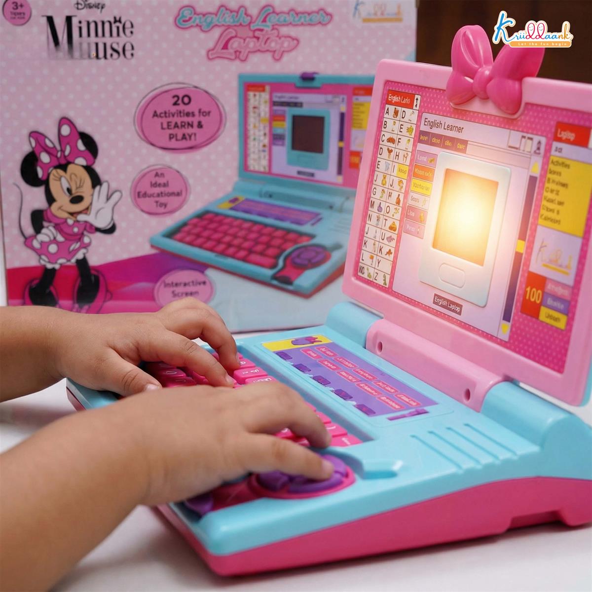 Kriiddaank Minnie Theme Educational Laptop for Kids
