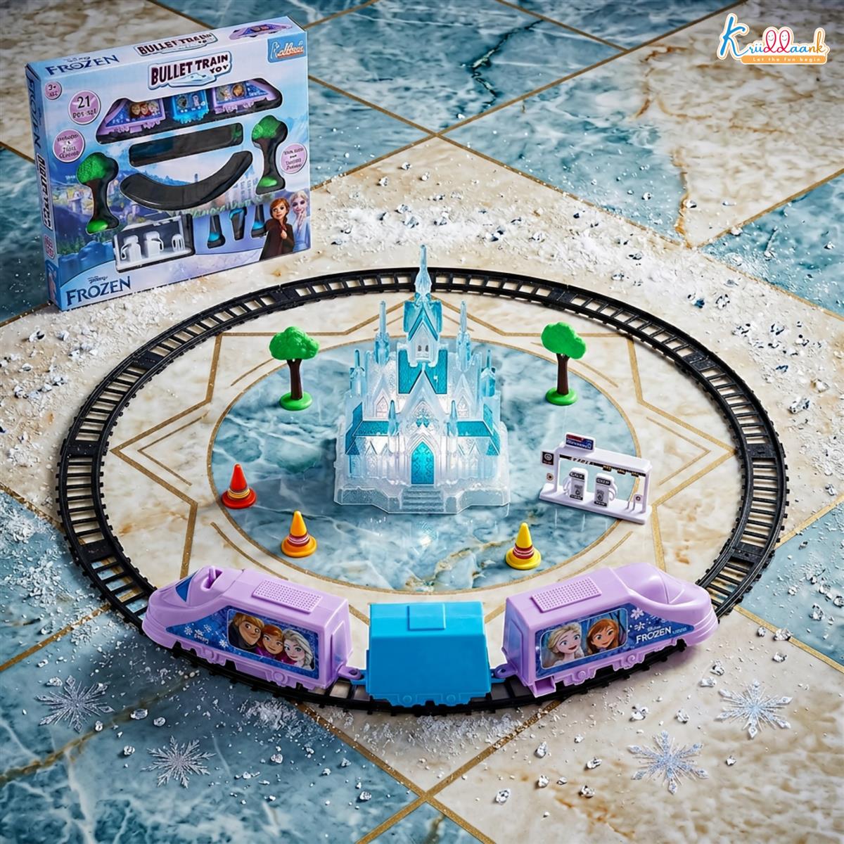 Kriiddaank Frozen Theme Train Set