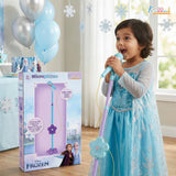 Kriiddaank Frozen Theme Karaoke Microphone with Adjustable Stand for Kids Sky blue