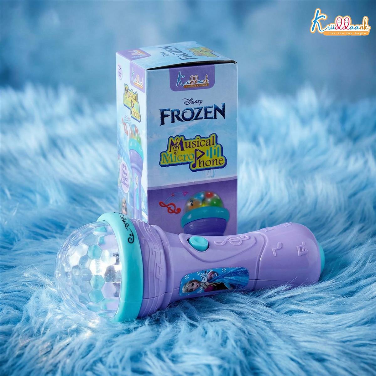 Kriiddaank Frozen Theme Musical Microphone for Kids Purpal