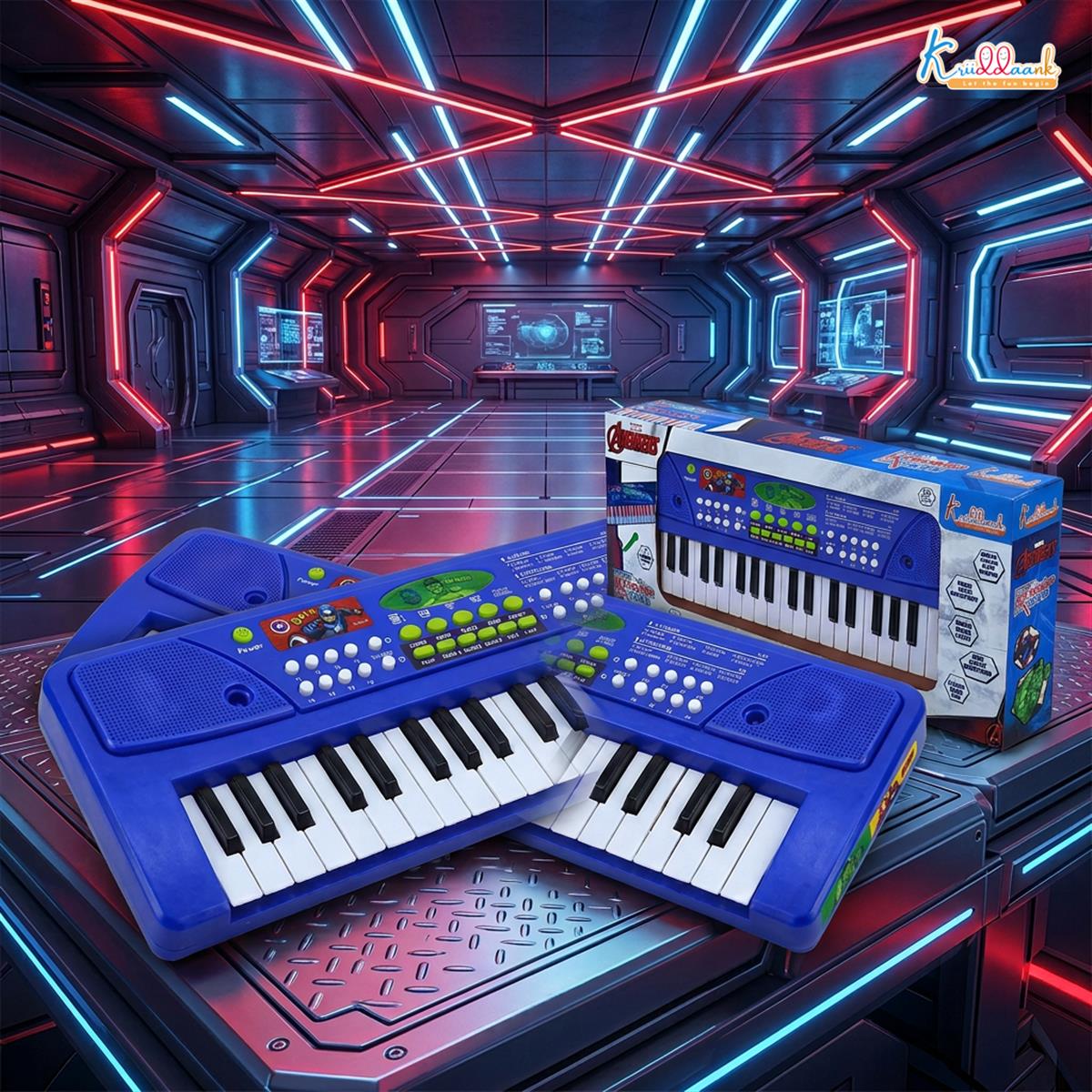 Kriiddaank Marvel Avengers 37-Key Keyboard Piano for Kids