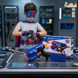 kriiddaank Blaze Storm Blaster Gun Toy for Kids - Soft Bullet Foam Dart Blaster with 10 EVA Bullets, Manual Single Shot Shooting Toy for Boys 3+ Years, Safe & Fun Action Playset, Multicolor