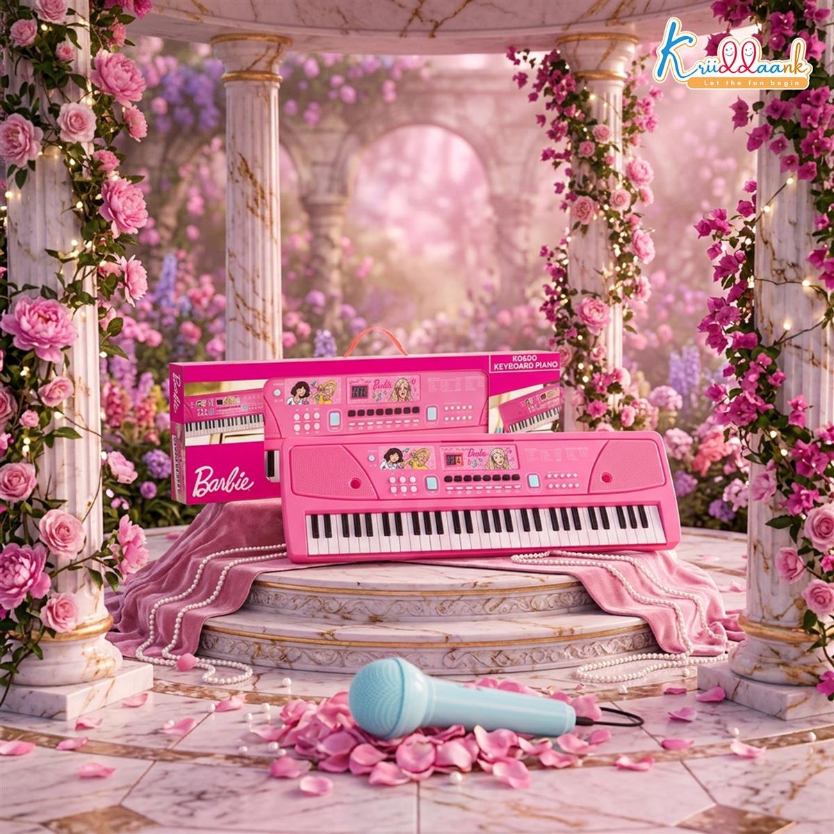 Kriiddaank Barbie Kids Keyboard Piano - 61 Key