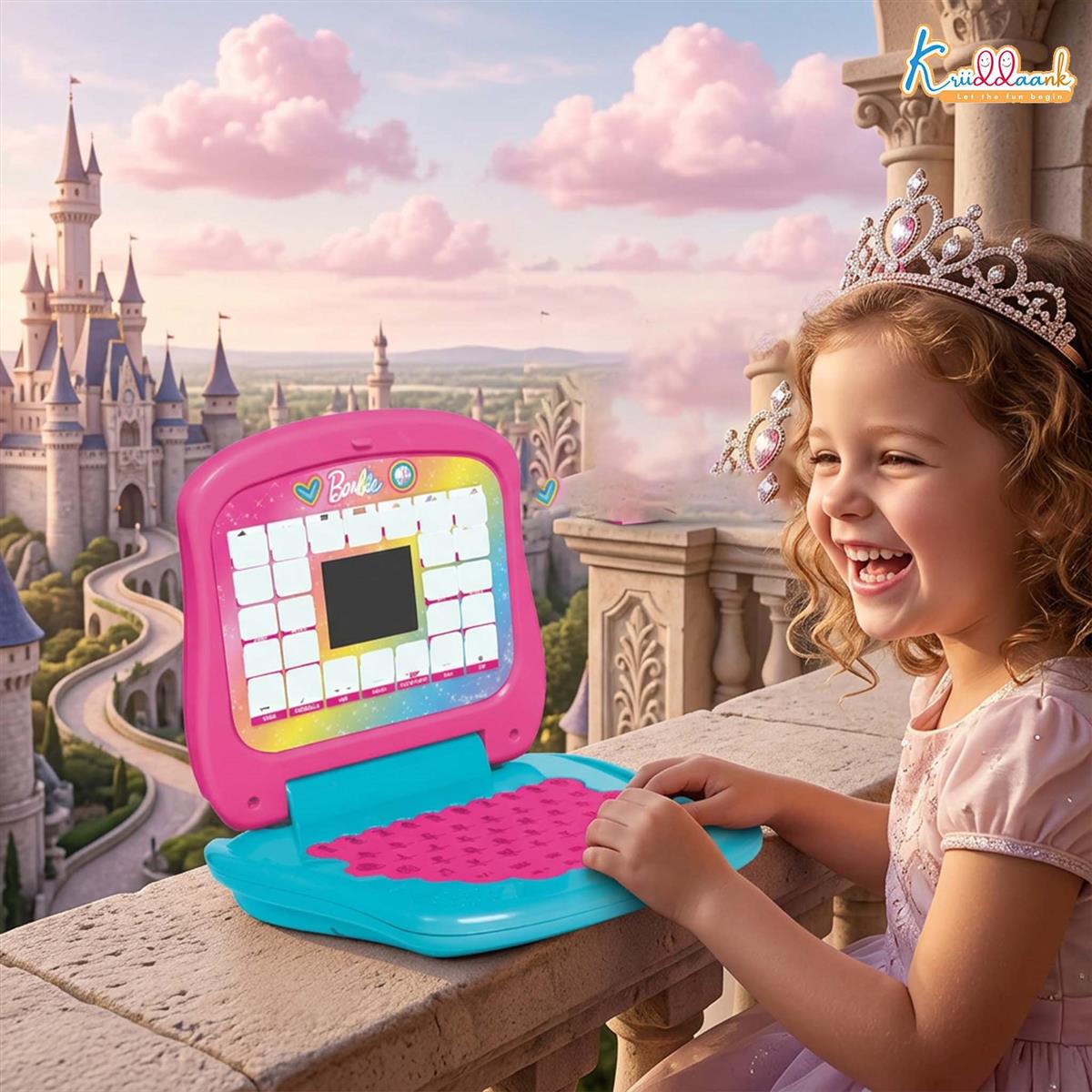 Kriiddaank Barbie Educational Laptop with Screen for Kids