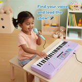 Kriiddaank Frozen Keyboard Piano for Kids - 61 Scale Organ Keys Purple