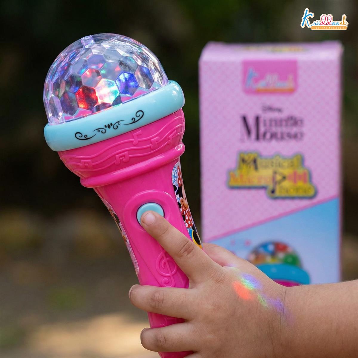 Kriiddaank Minnie Mouse Musical Karaoke Microphone Toy for Kids