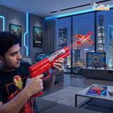 Kriiddaank Soft Aircraft Launcher Toy - Includes 4 Foam Glider Planes - Blue Manual Catapult Gun for Kids 3+ Years