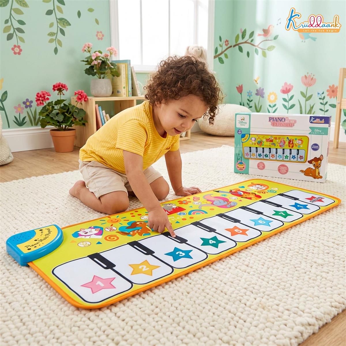 Kriiddaank Piano Music Play Mat for Kids - Classical Interactive Musical Floor Mat