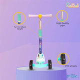 Kriiddaank Disney Frozen Adventure 3-Wheel Kick Scooter for Kids