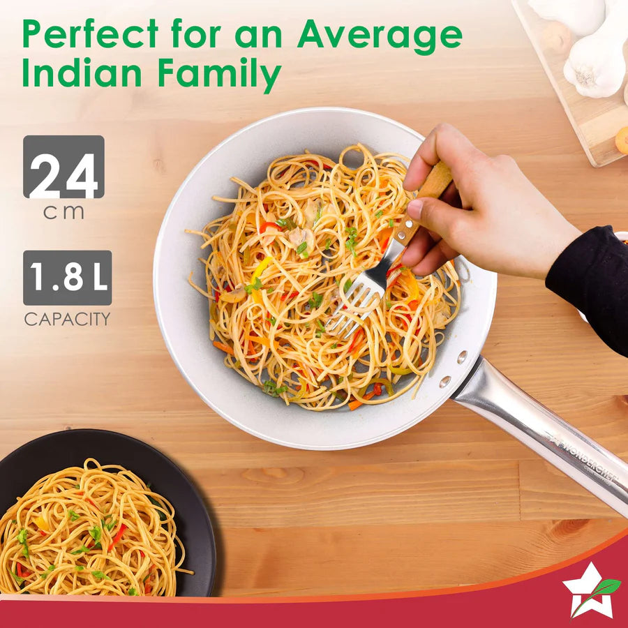 Wonderchef  Eco-Glide Ceramic Fry Pan  1.8 L