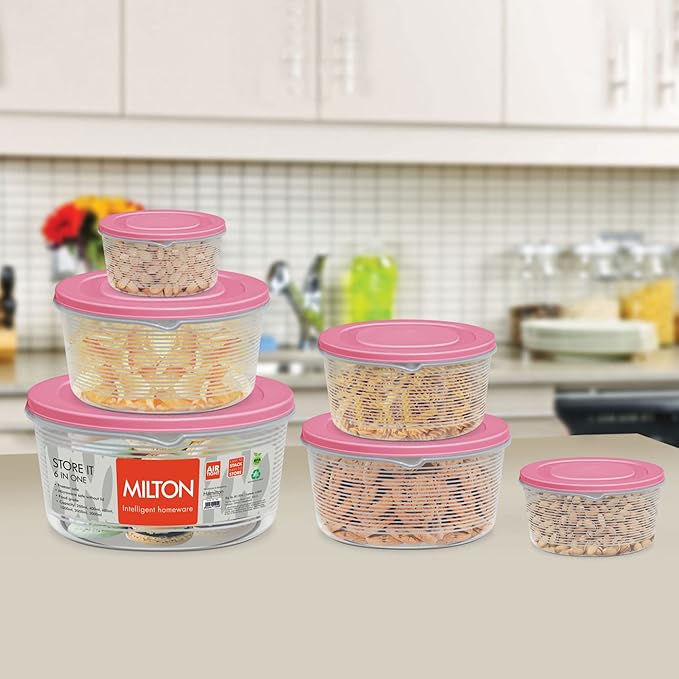 Milton Store It Storage Pink 6pcs set