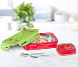 Milton Steely Deluxe Mini Insulated Lunchbox Red 400ML