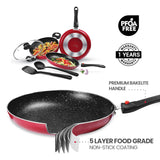Milton Kitchen Pride Cookware Maroon Set of 5