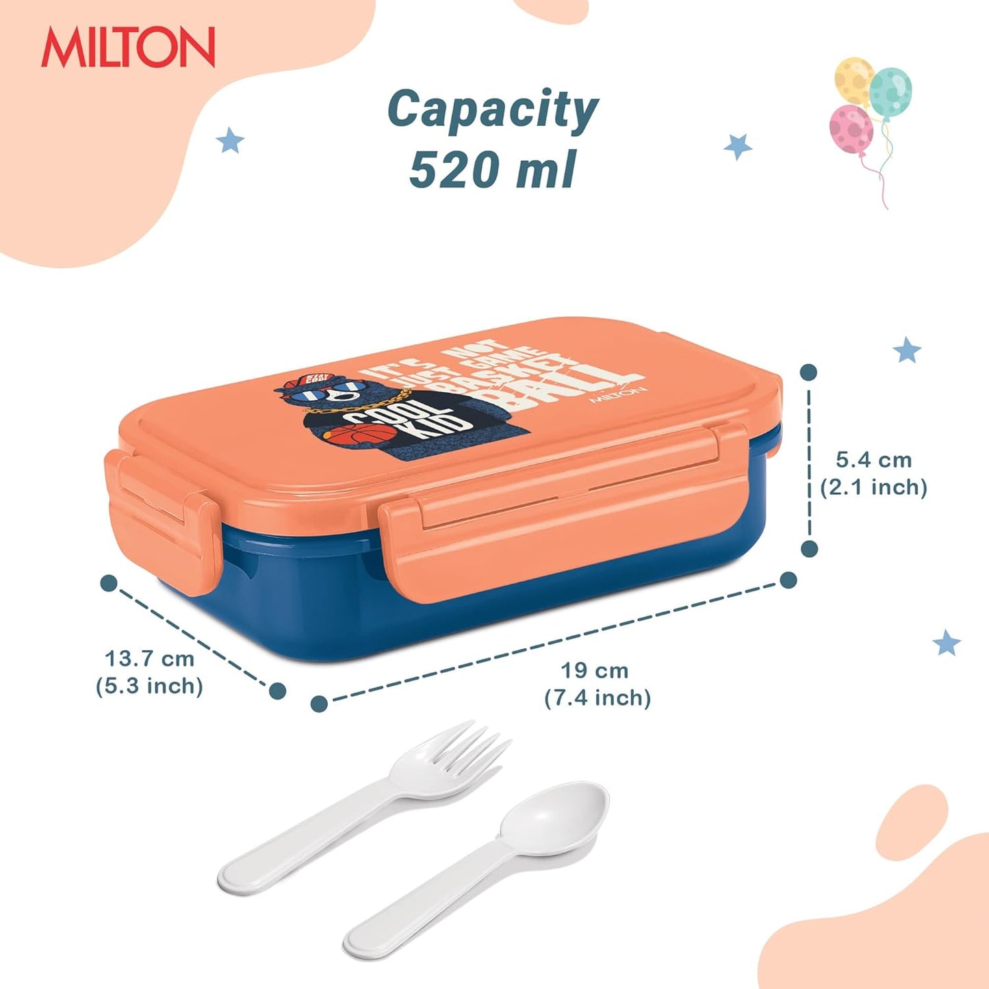Milton Candy Steel Tiffin dark Blue 520ML