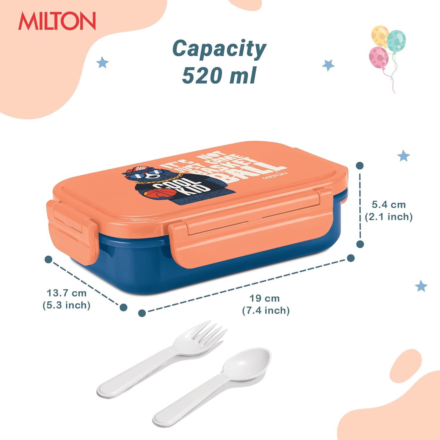 Milton Candy Steel Tiffin dark Blue 520ML