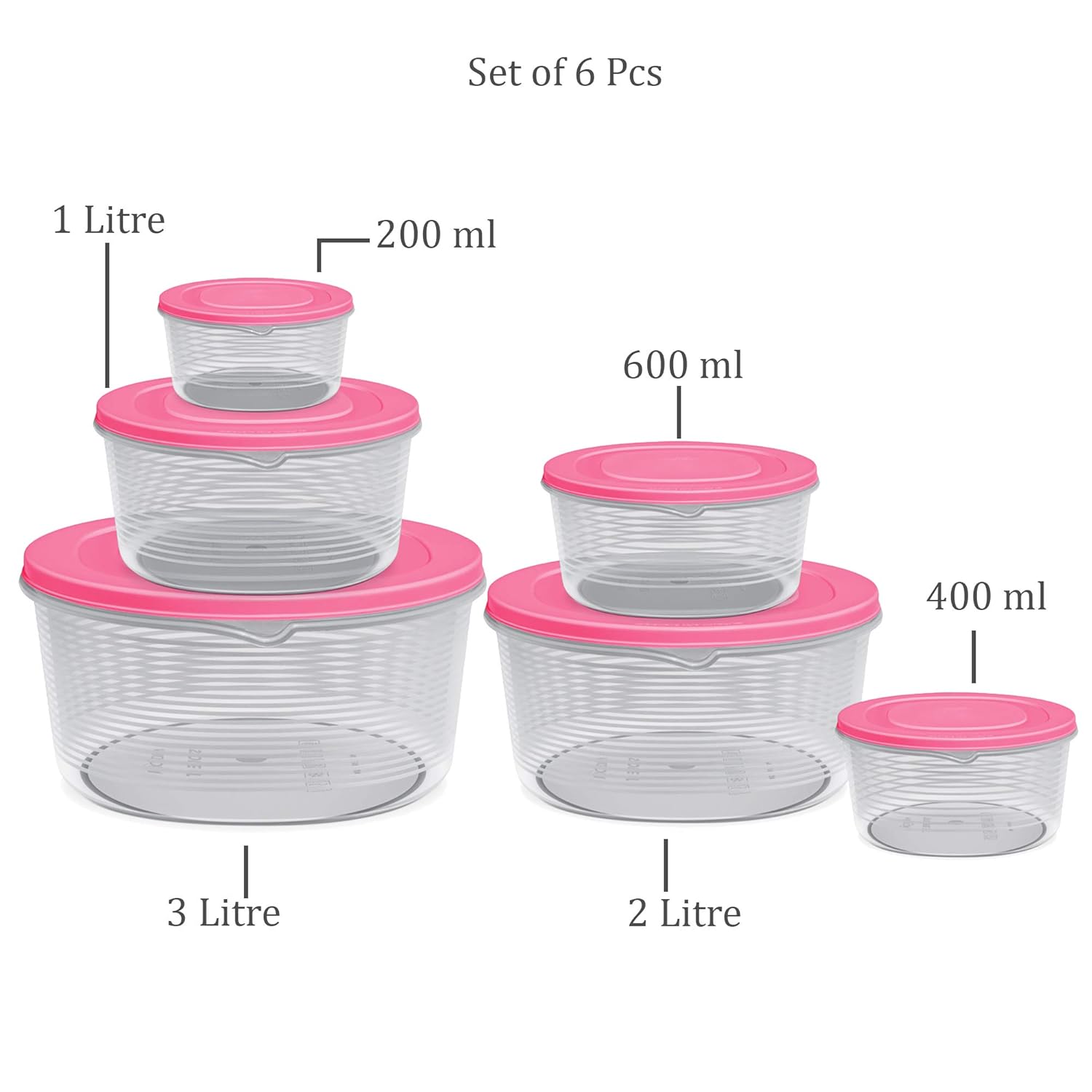 Milton Store It Storage Pink 6pcs set