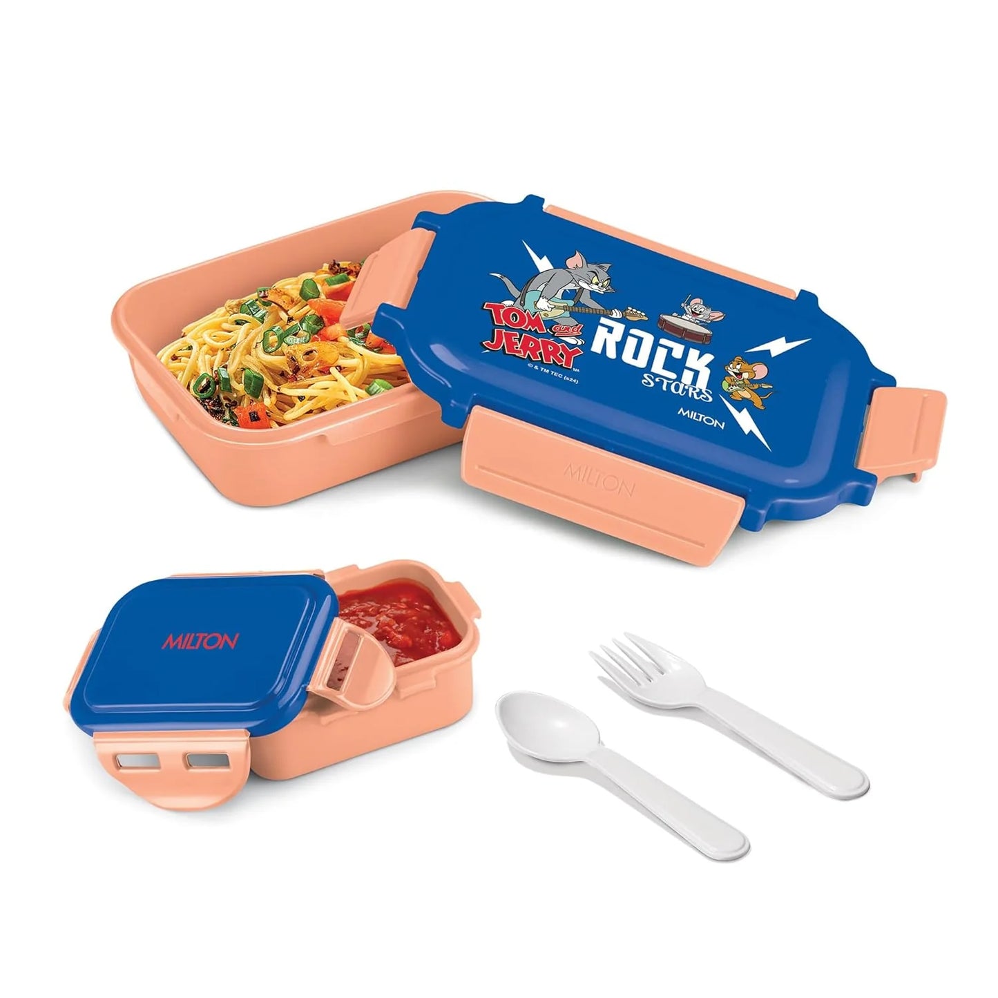 Milton Sherry Plastic Tiffin Peach 520ML