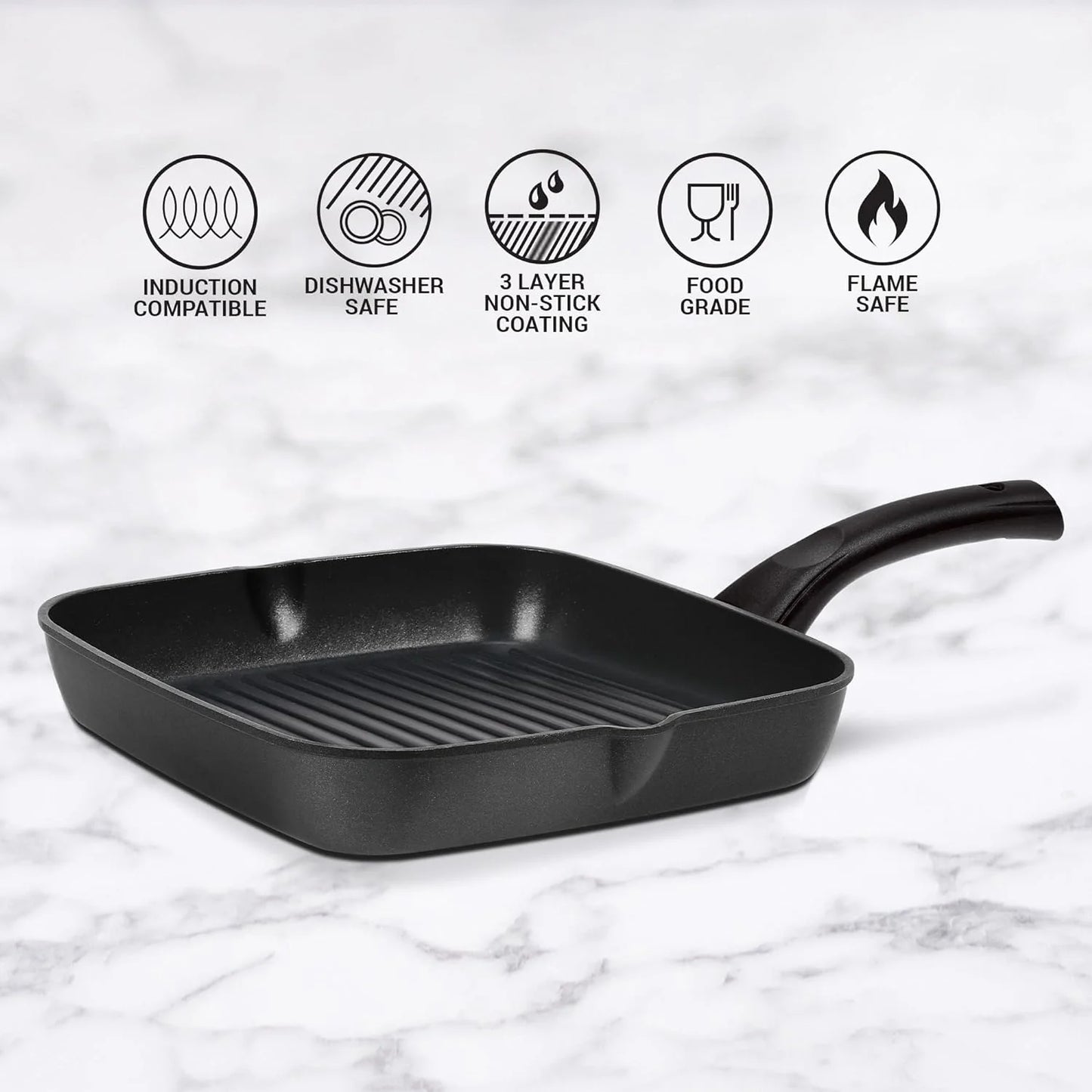 Milton Grill Pan Induction Die Cast 24 cm