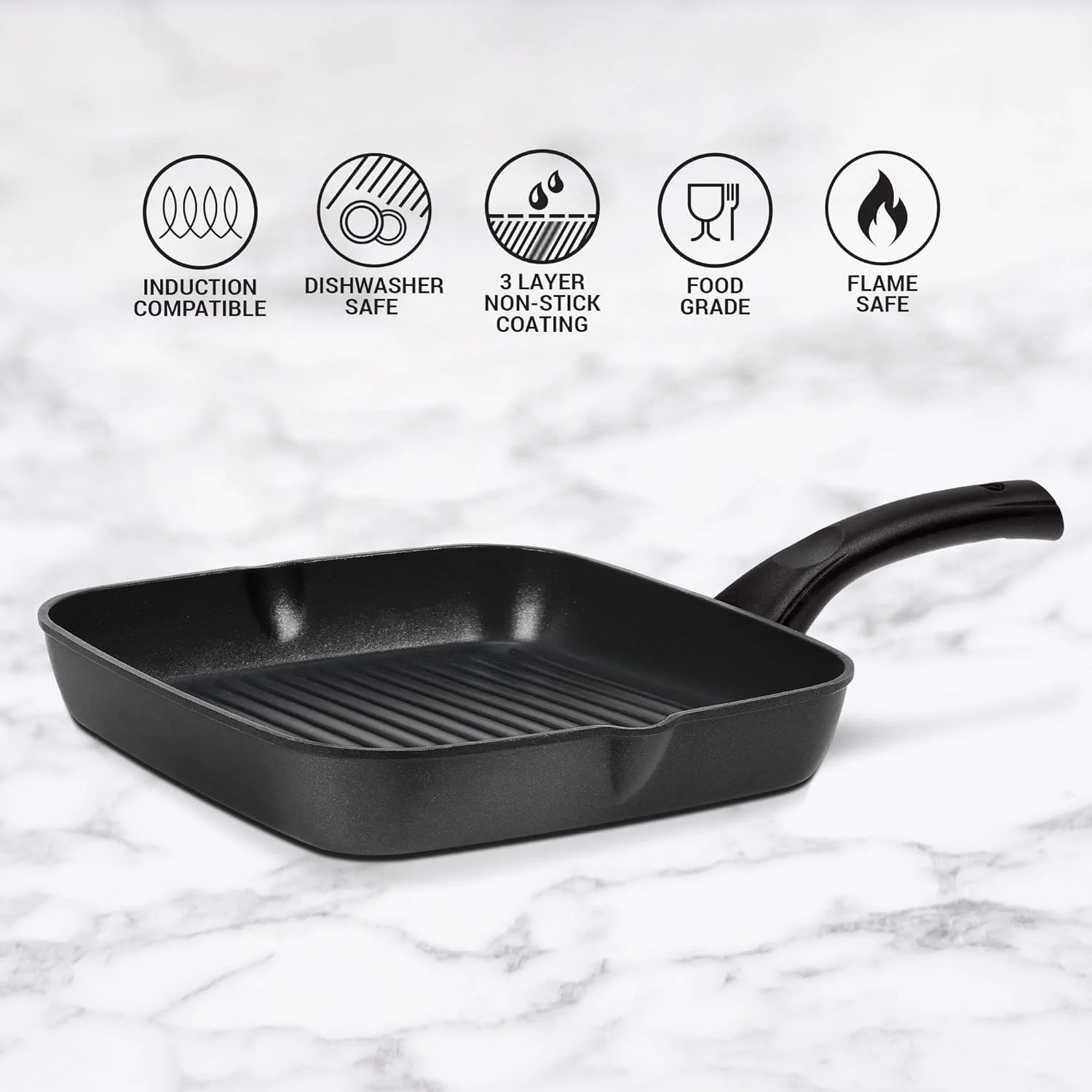 Milton Grill Pan Induction Die Cast 24 cm