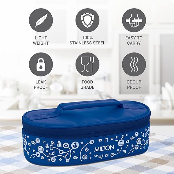 Milton Lifestyle Lunch Tiffin Box Blue