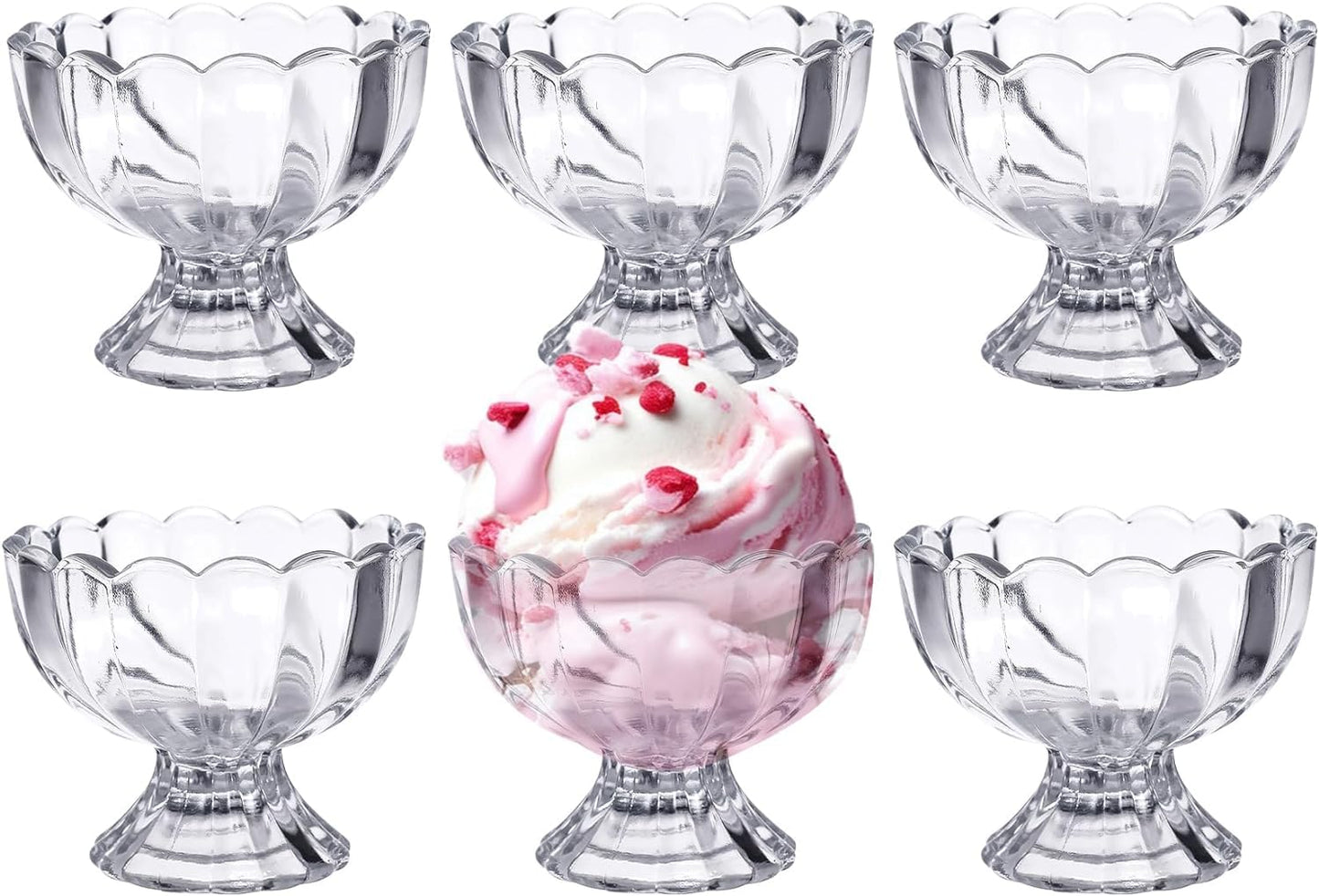 Milton Floral Ice Cream Bowl 6pcs set 150ML
