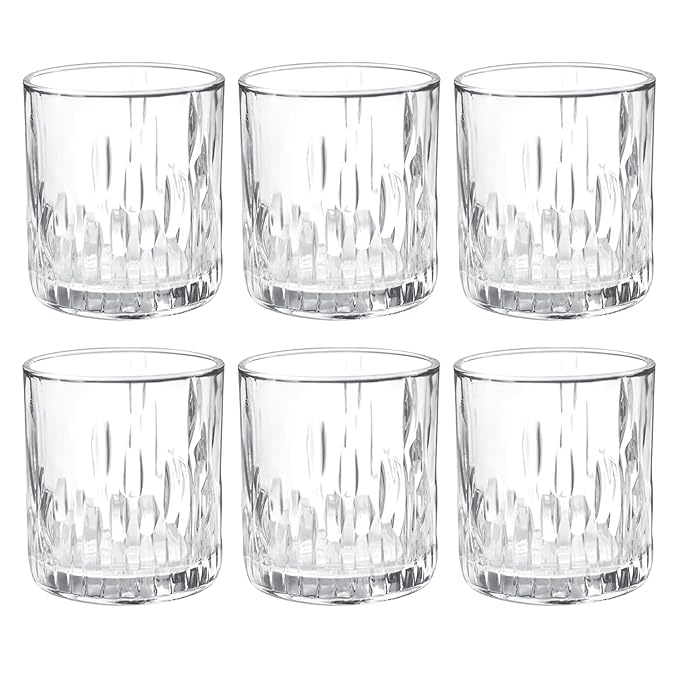 Milton Steps Whiskey Glass Tumbler 6pcs set 330ML