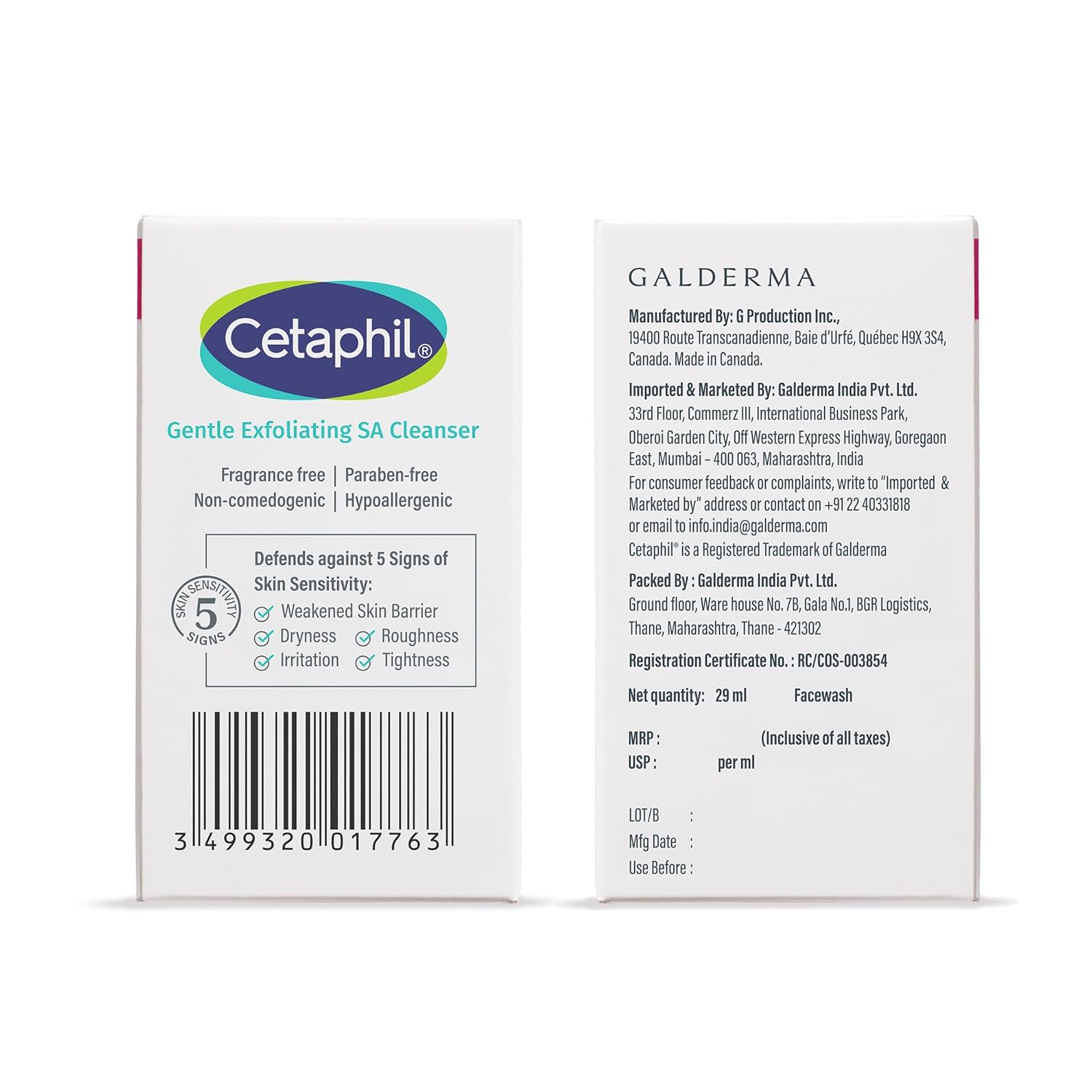 Cetaphil Gentle Exfoliating SA Cleanser 29ML