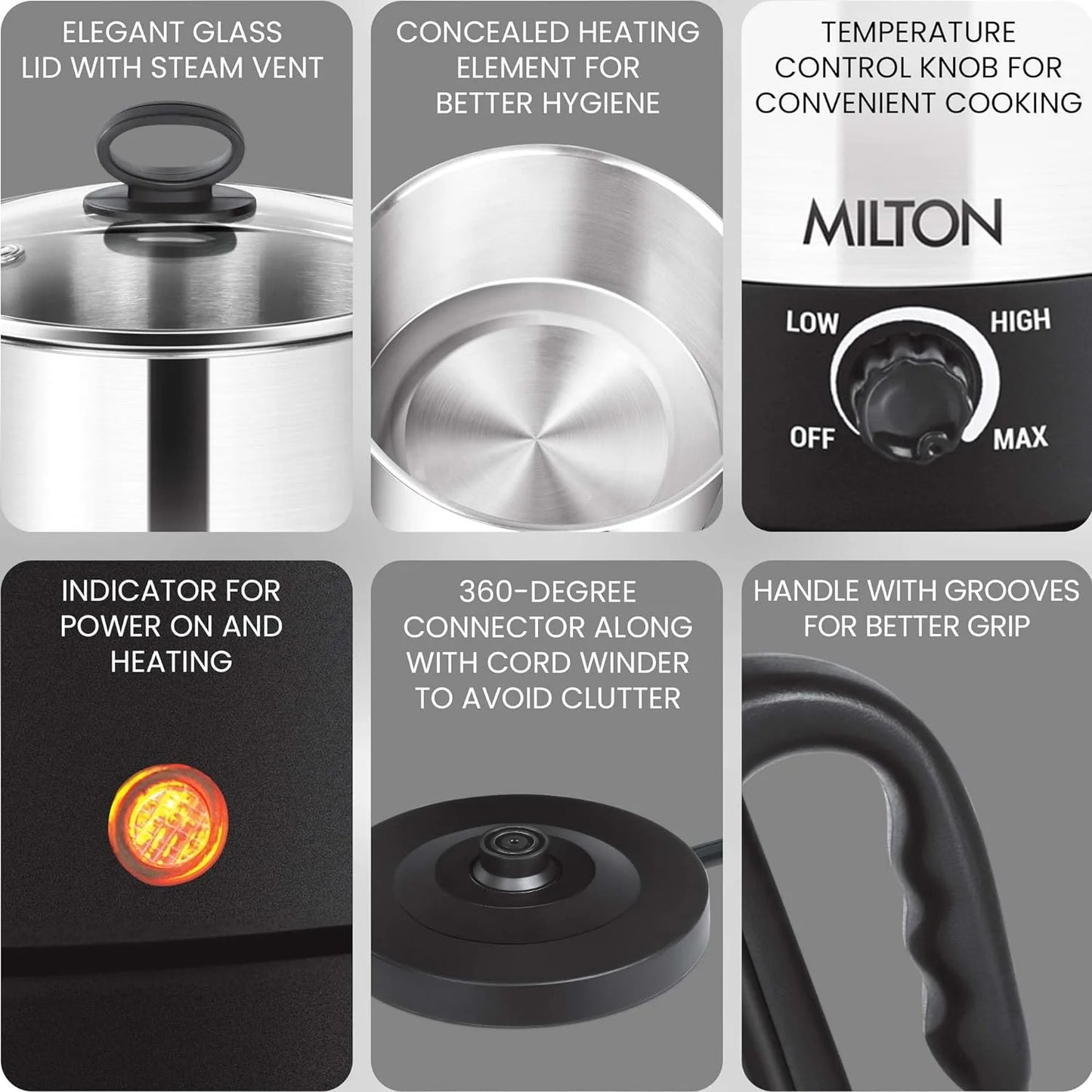 Milton Go Electro 1.2 L Cooker