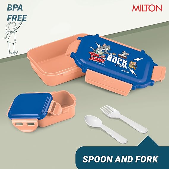 Milton Sherry Plastic Tiffin Peach 520ML
