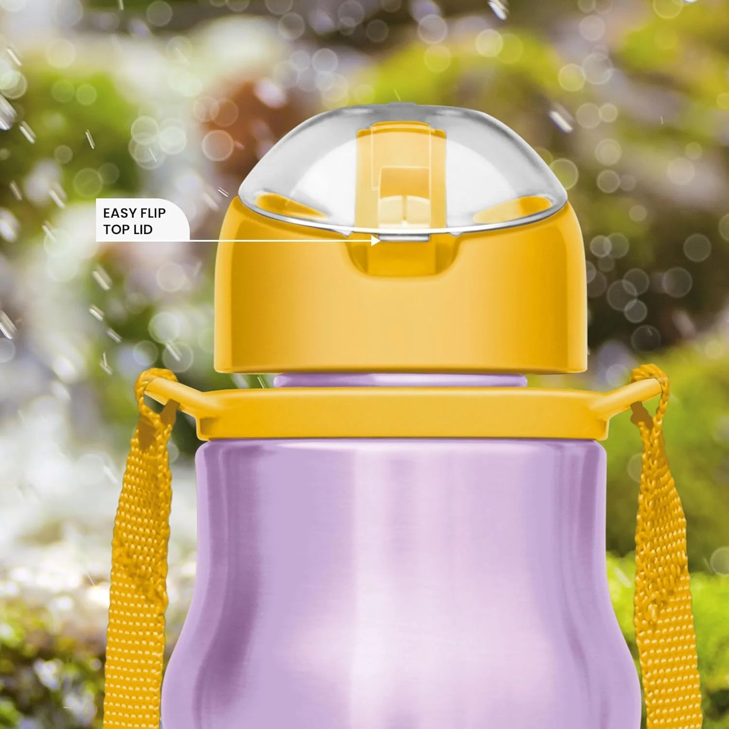 Milton Sipmate Stainless Steel Sipper Bottle Purple 415ML