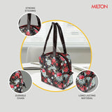 Milton Floral Lunch Bag Black