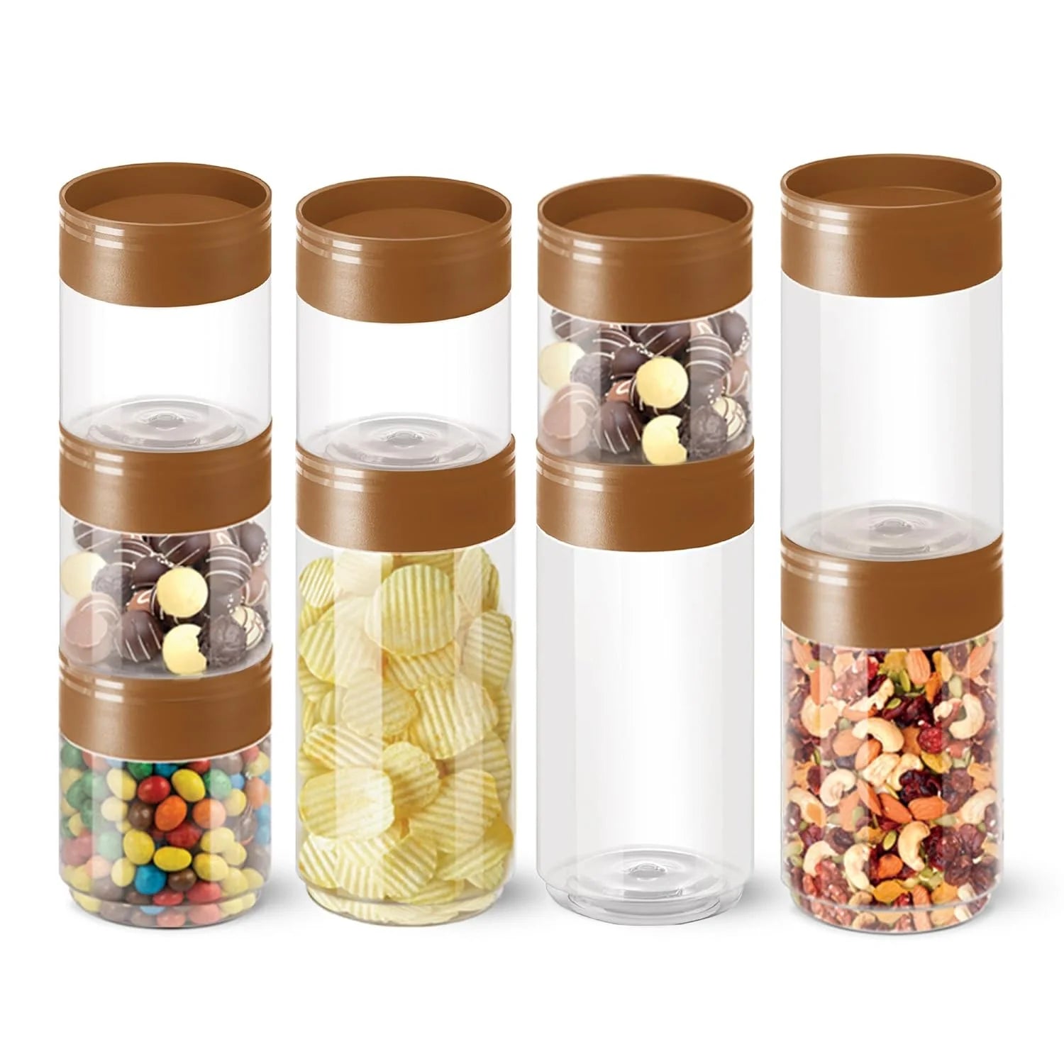 Milton Stack It Round Jar Steel Set 9 Pcs