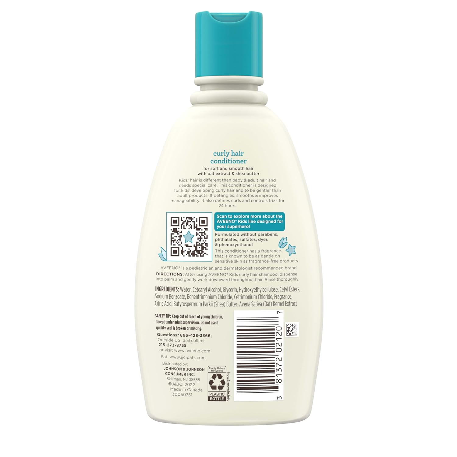 Aveeno Baby Kids Curly Hair Conditioner  - 354ML