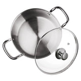 Milton Tri Ply Stainless Steel Casserole With Lid Sandwich Bottom
