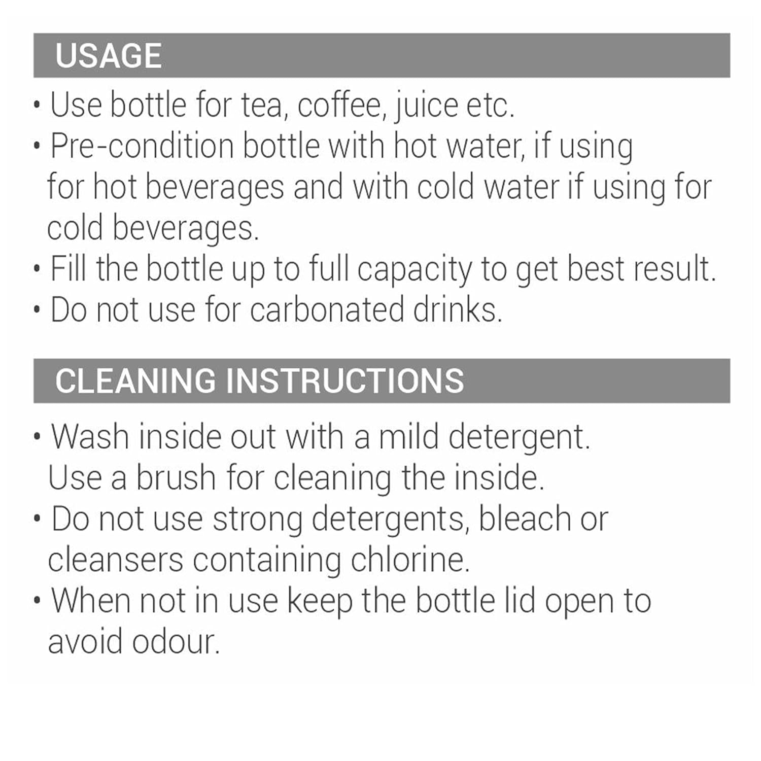 Milton Active Stainless Steel Water Bottle 620ML