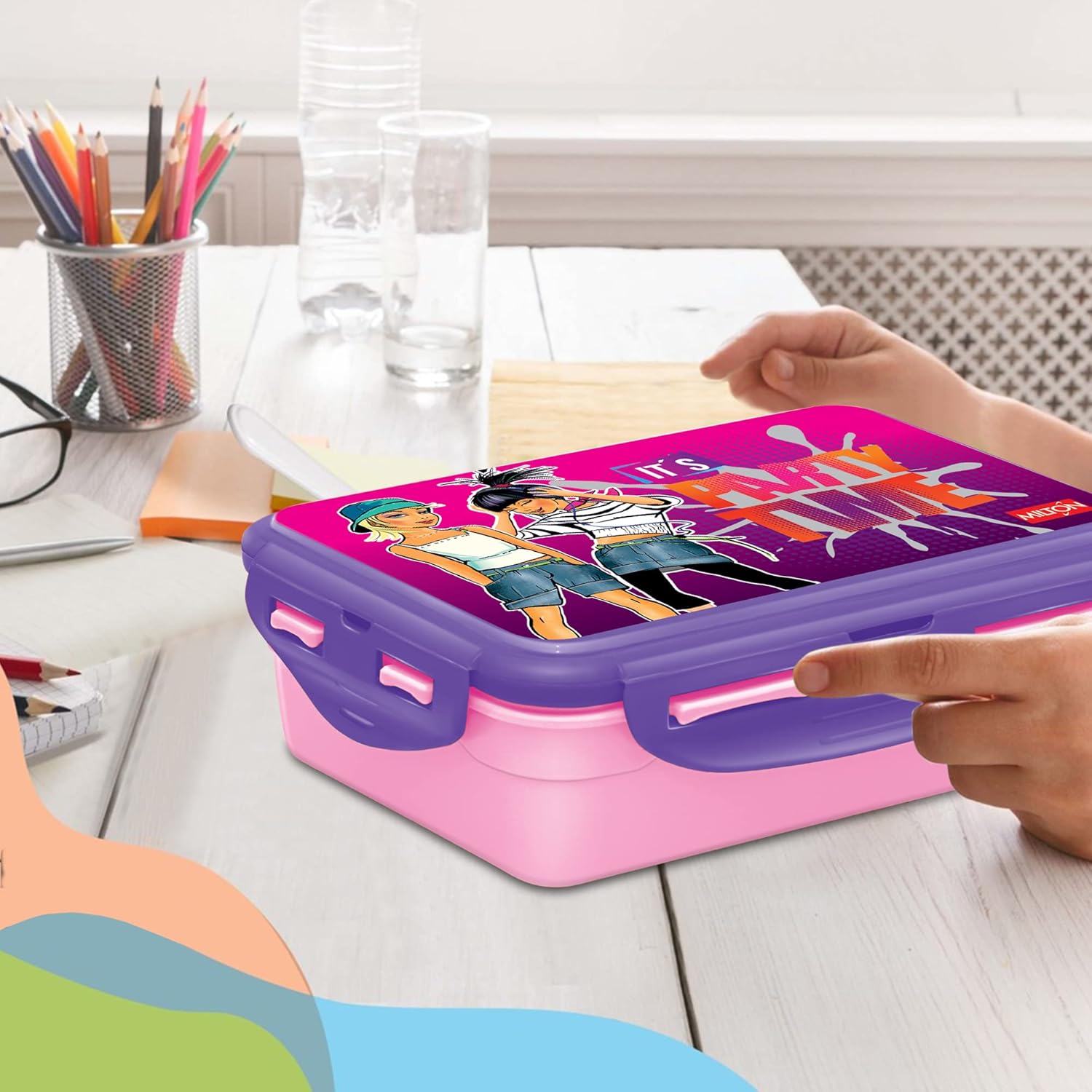 Milton Mini Fun Treat Steel Tiffin Pink