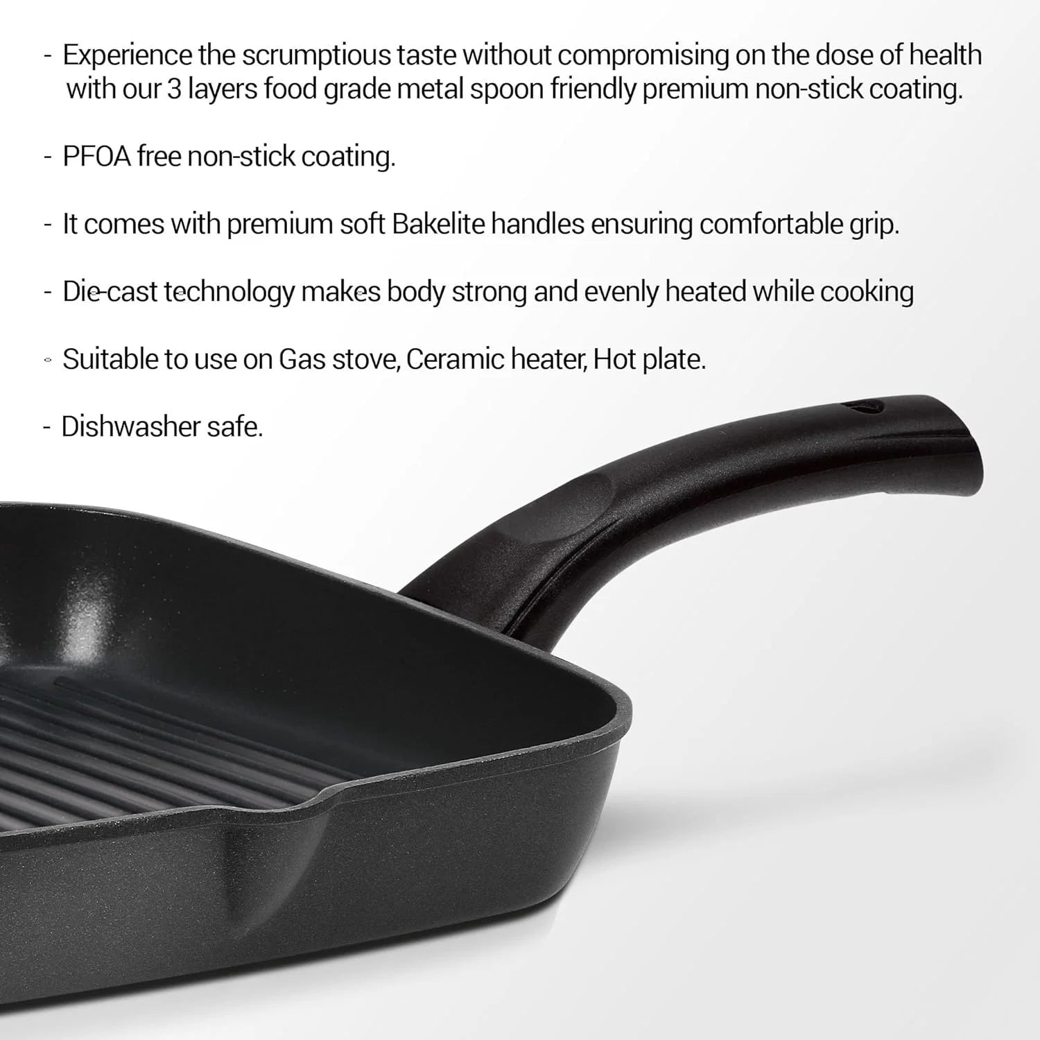 Milton Grill Pan Induction Die Cast 24 cm