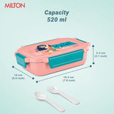 Milton Sherry Plastic Tiffin Pink 520ML