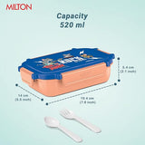 Milton Sherry Plastic Tiffin Peach 520ML