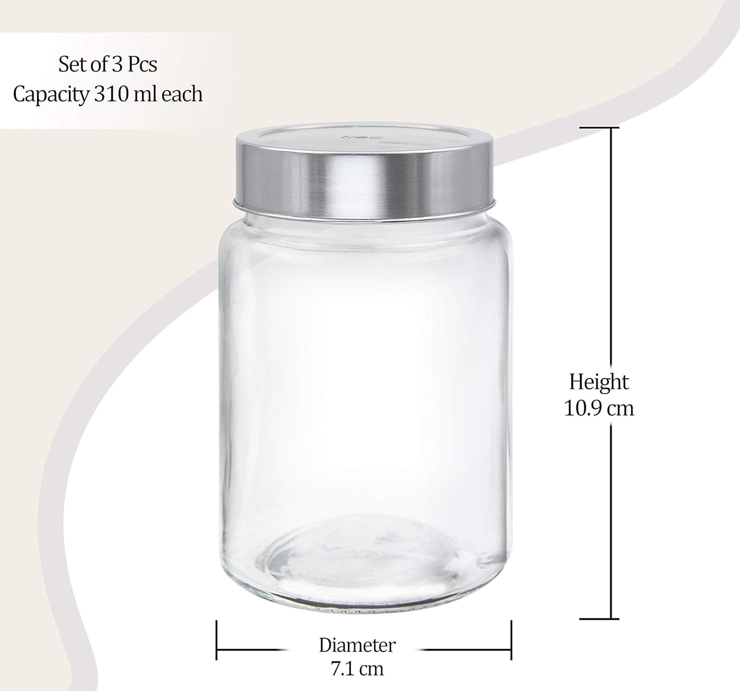 Milton Radius Jar 3pcs set 310ML