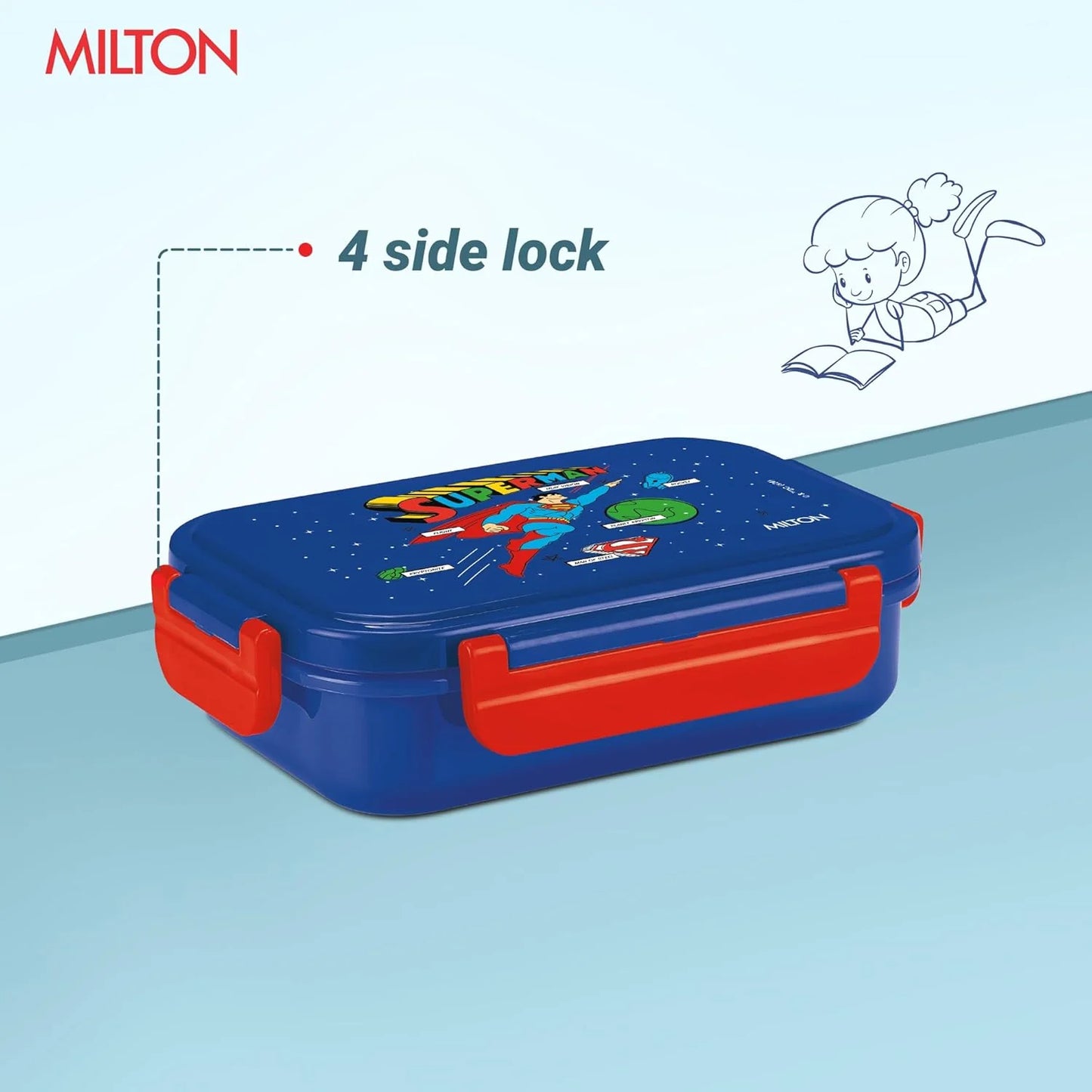 Milton Candy Plastic Tiffin Blue 520ML