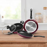 Milton Kitchen Jewel Plus Cookware Set 3  Peach