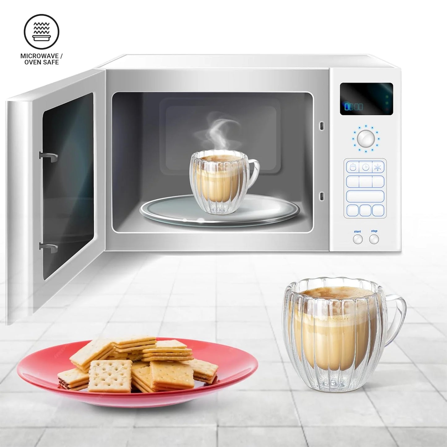 Milton Orbit Double Wall Mug 2 Piece 150ML