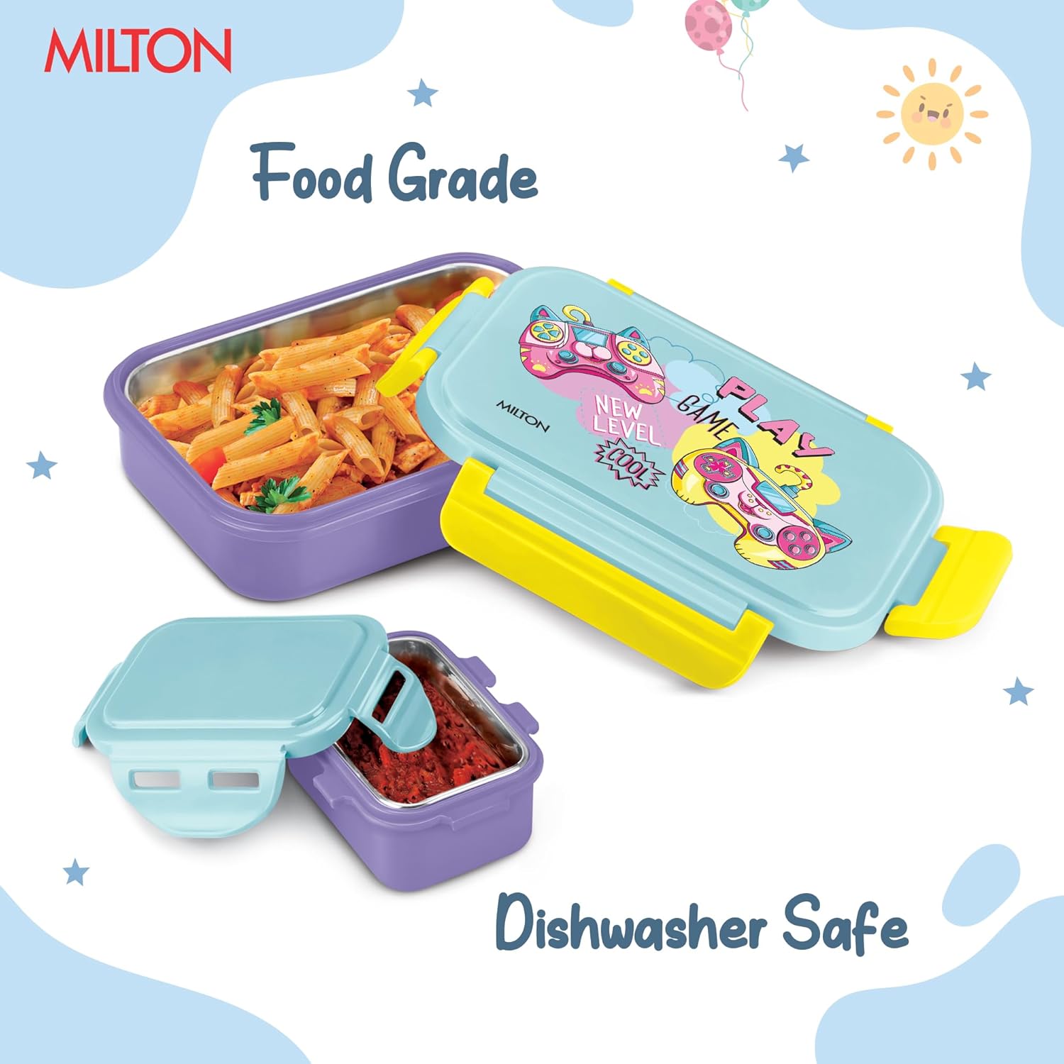 Milton Candy Steel Tiffin Purple 520ML