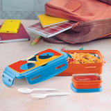 Milton Flavour Inner Stainless Steel Tiffin Box Orange