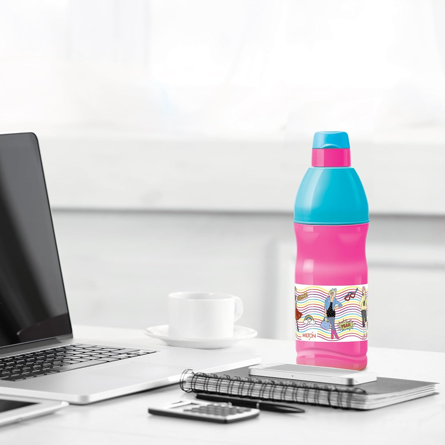 Milton Kool Buddy Kids Water Bottle Pink 600ML